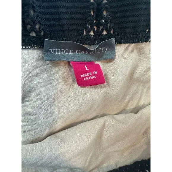 Vince Camuto Black Lace Overlay Lined Pencil Skirt - Size L - Picture 5 of 5